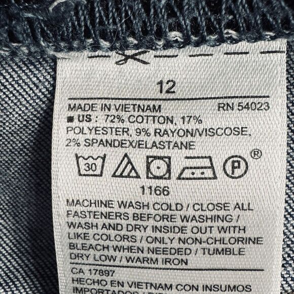 Old Navy Pull On Rockstar Jegging Jeans 12 (32x27.5) Blue Denim Stretch Womens - Picture 5 of 8